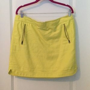 J.Cew neon green/yellow skirt
